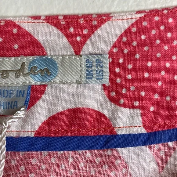 NEW Boden Ikat Pink Linen Dress, NWT - Picture 6 of 7